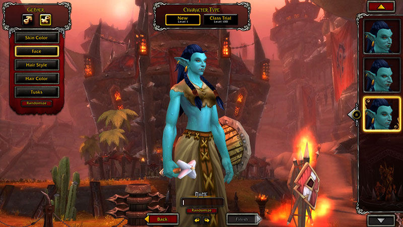 Pay attention to face and skin color. Most other options can be changed at in-game barbershops later.